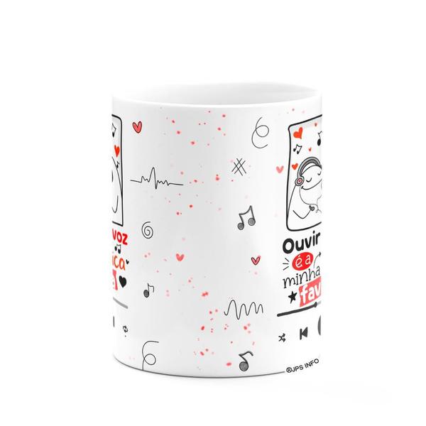 Imagem de Caneca Flork Namorados - Sua voz é minha música favorita!