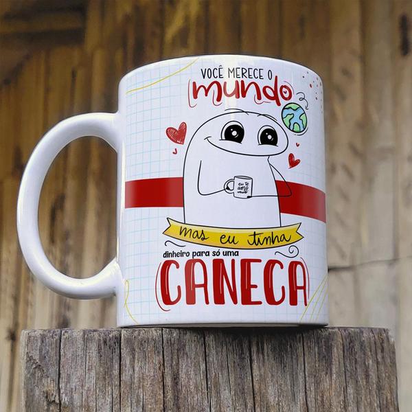 Imagem de Caneca Flork Namorados -  Você merece o mundo, mas...