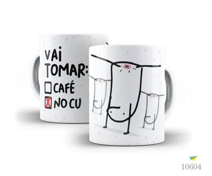 Imagem de Caneca Florky, Vai tomar: Café, no .....