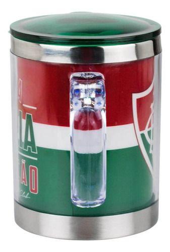 Imagem de Caneca Fluminense Oficial Térmica Inox Com Tampa Time 450ml