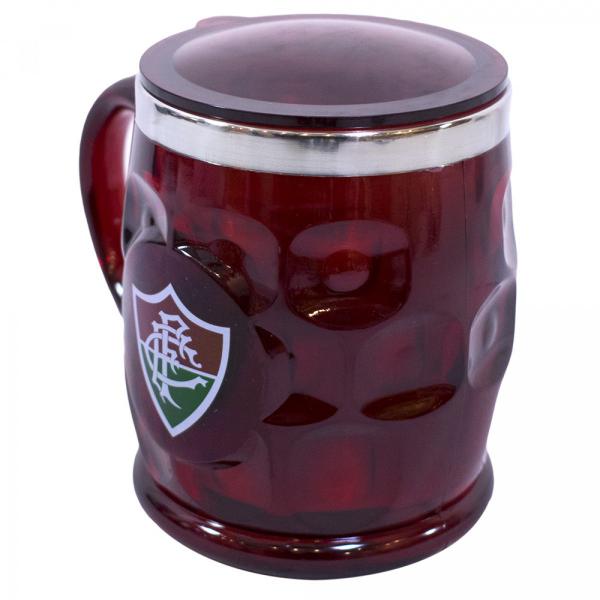 Imagem de Caneca Fluminense Térmica 500ml Vermelha com Tampa Oficial