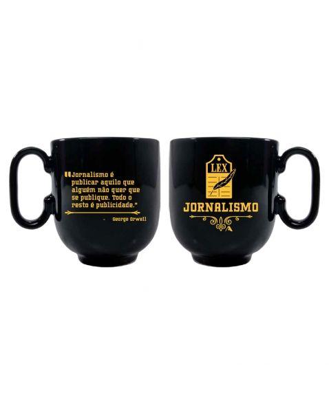 Imagem de Caneca Forma Preta Jornalismo 350 ML -  Allmix