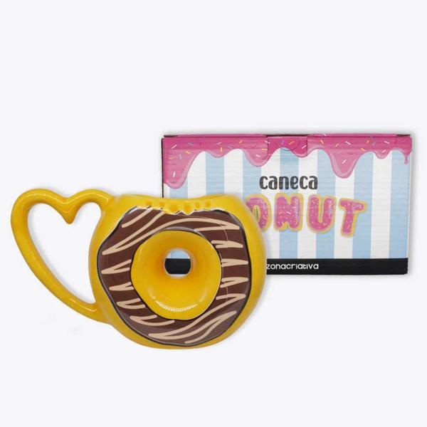 Imagem de Caneca Formato 3D 200ml Donuts Chocolate - Zona Criativa