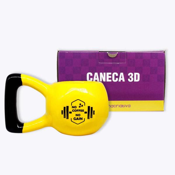 Imagem de Caneca formato 3d 350ml peso academia - ZONA CRIATIVA