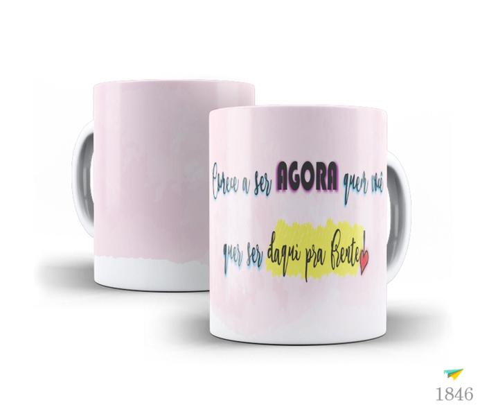 Imagem de Caneca Frases que inspiram, Comece a ser agora quem você...