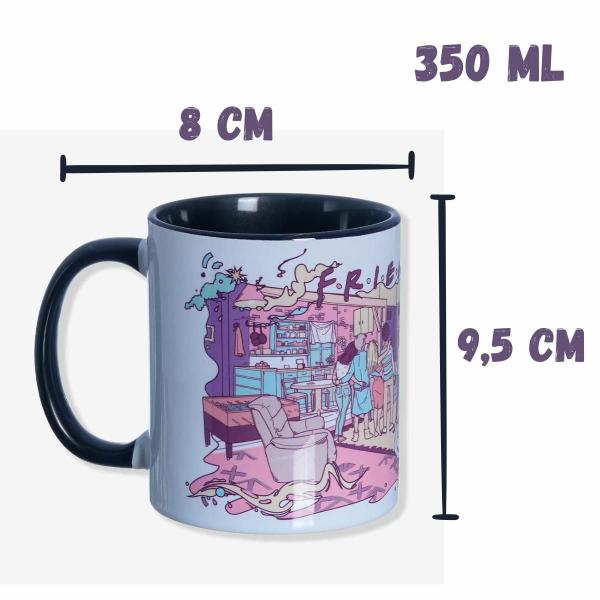 Imagem de Caneca Friends 350ml Café Chá Original Licenciada Central Perk Série Design Exclusivo