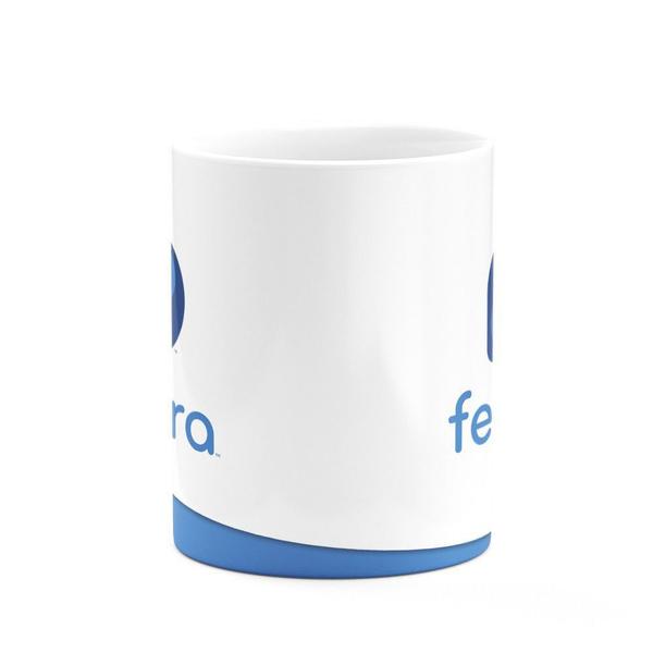 Imagem de Caneca Geek Fedora Linux - Branca