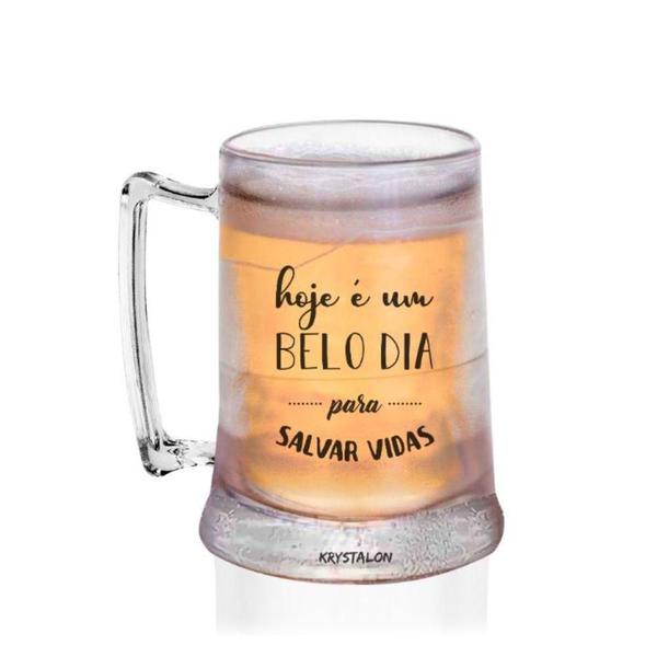 Imagem de Caneca Gel 400Ml Acrílico Personalizada - Salvar Vidas