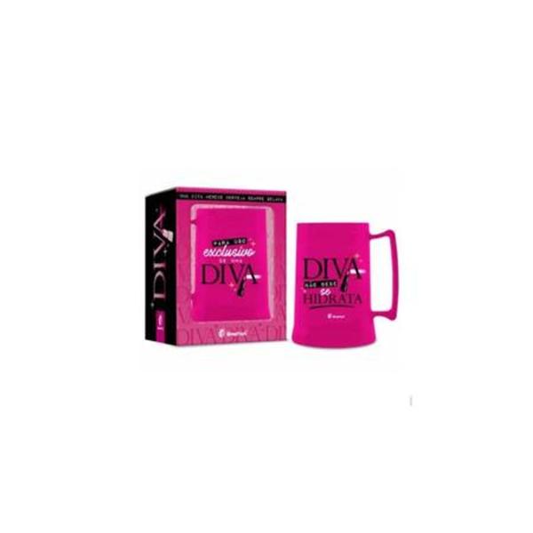 Imagem de Caneca Gel Congelante Cerveja Uso Exclusivo Diva 300ml Brasfoot