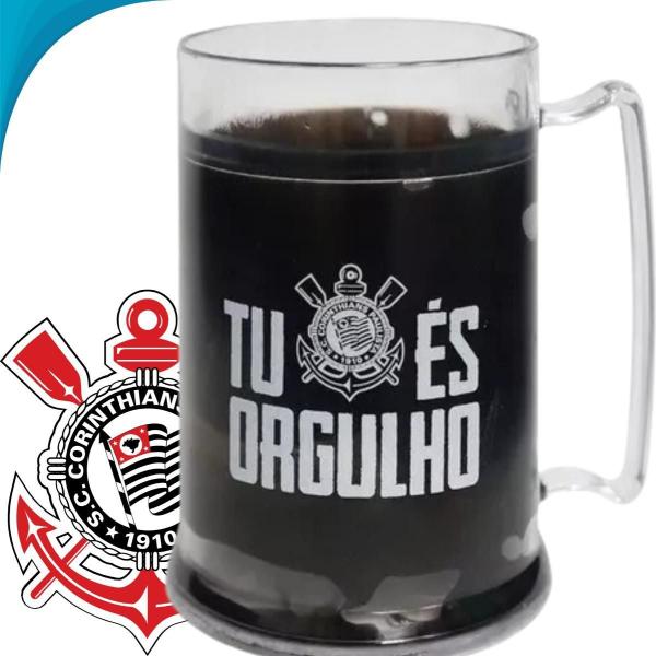 Imagem de Caneca Gel Corinthians Futebol Perfeita Torcedores Ideal