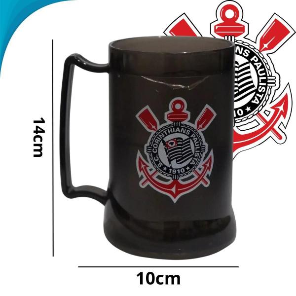 Imagem de Caneca Gel Corinthians Térmica Mantém Sua Bebida Gelada