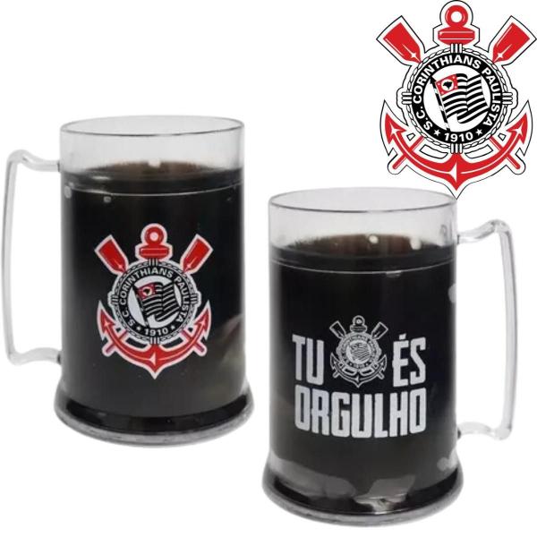 Imagem de Caneca Gel Corinthians Térmica Mantém Sua Bebida Gelada