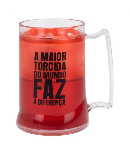 Imagem de Caneca Gel Isolante Térmico 400Ml - Flamengo