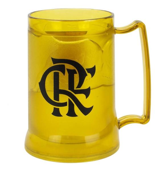 Imagem de Caneca Gel Isolante Térmico Amarelo 400ml - Flamengo