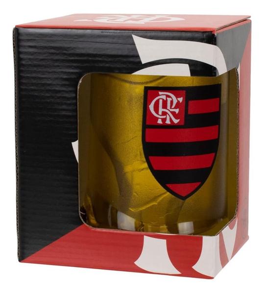 Imagem de Caneca Gel Isolante Térmico Amarelo 400ml - Flamengo