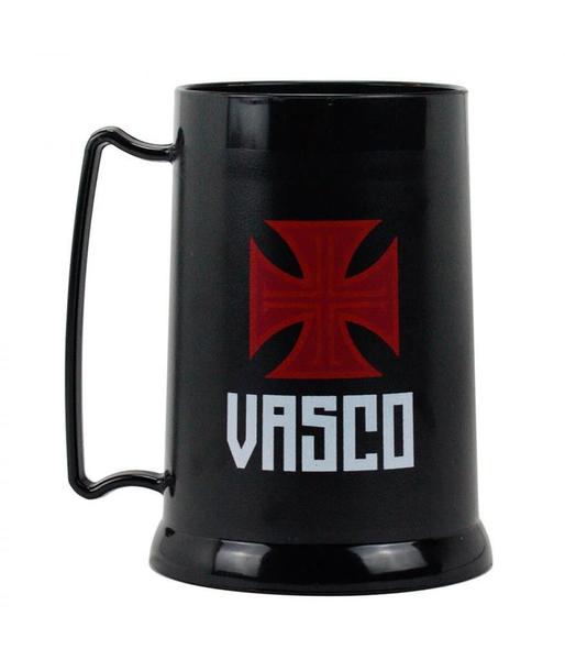 Imagem de Caneca Gel Isolante Térmico Do Vasco 300ml Preto Cruz