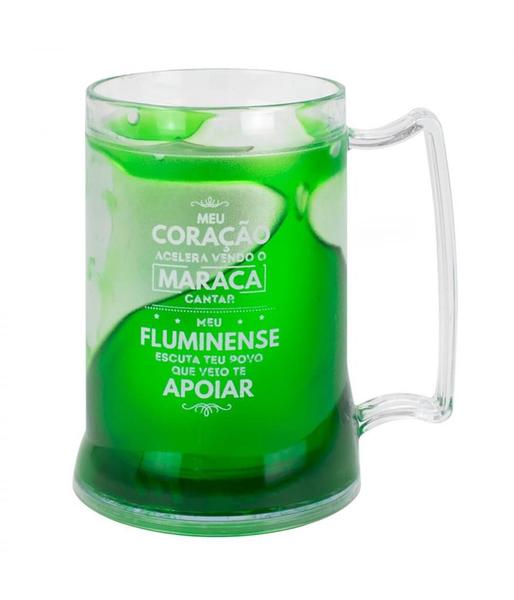 Imagem de Caneca Gel Isolante Térmico Torcida Fluminenese 400 ML