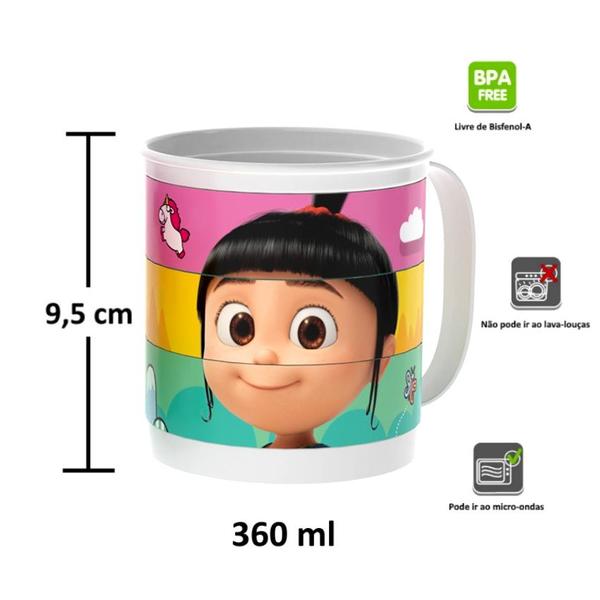 Imagem de Caneca Giratória Agnes Meu Malvado Favorito Copo c Alça 1 Un