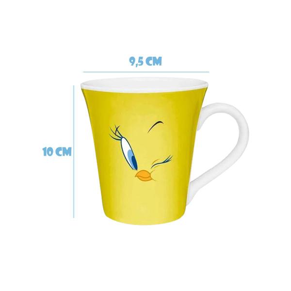 Imagem de Caneca Grande Piu Piu Oficial Looney Tunes Porcelana 300ml