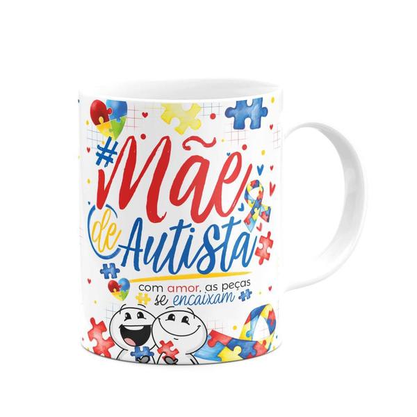 Imagem de Caneca Happy - Autista -  Mãe atípica, mãe de autista