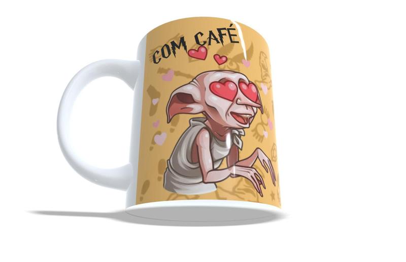 Caneca Harry Potter Dobby Para Café Porcelana - Live Imagem de Caneca Harry Potter Dobby Para Café Porcelana