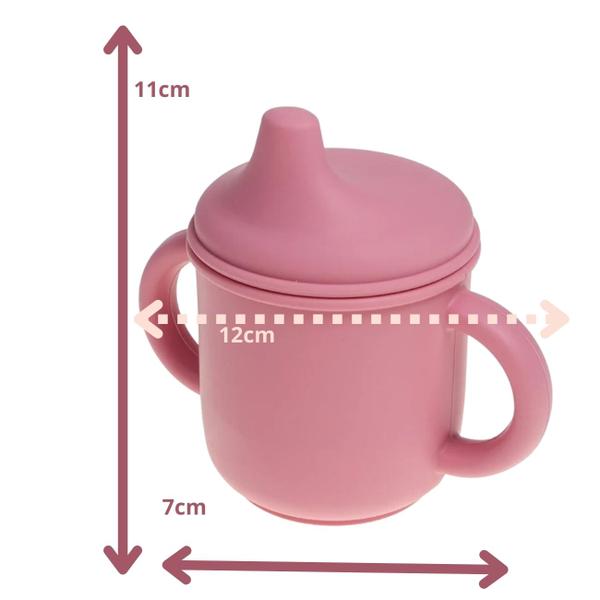 Imagem de Caneca Infantil com Tampa Bico Treinamento de Silicone e Alça - Livre de BPA