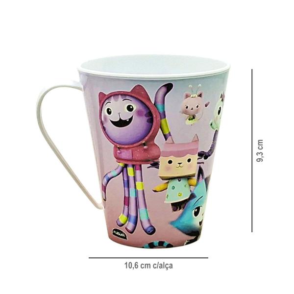 Imagem de Caneca Infantil de Plástico 360 ml Personagens Plasútil