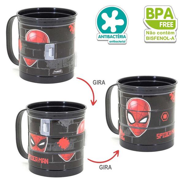 Imagem de Caneca Infantil Divertida 360ml Caneca Quebra-Cabeça Plasútil