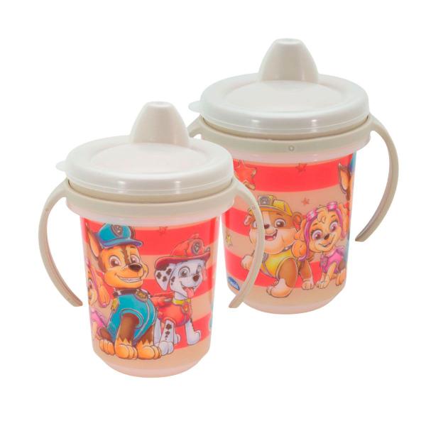 Imagem de Caneca Infantil Patrulha Canina Trio Bico Rígido 330ml Original Plasútil