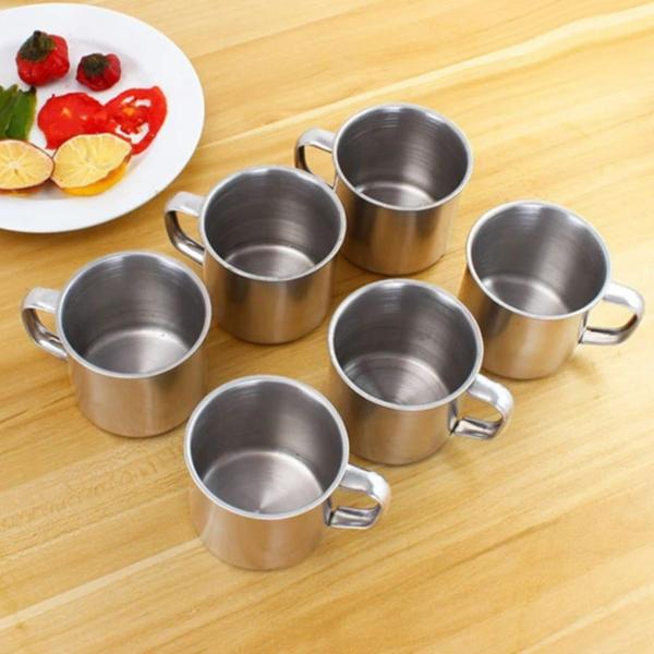 Imagem de Caneca Inox Lisa Polida um Toque de Elegância Cozinha 320ml