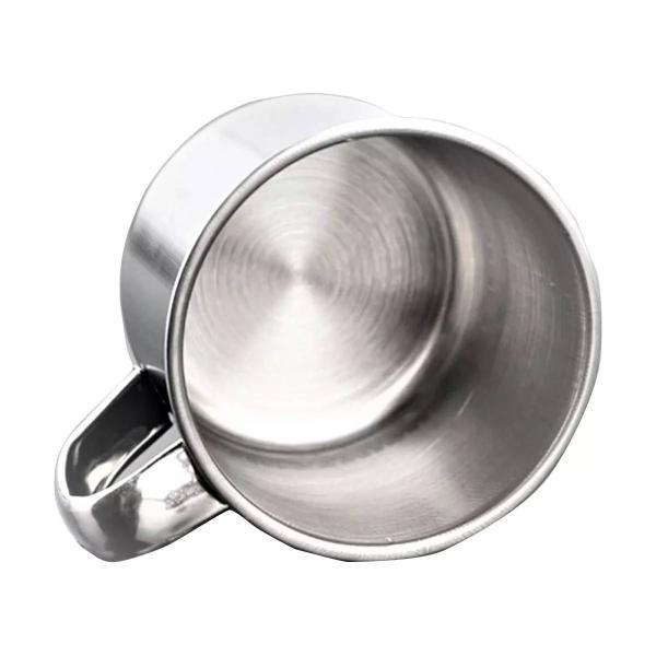 Imagem de Caneca Inox Pequena N.07 200 ml Tomar Café Leite Servir Luxo