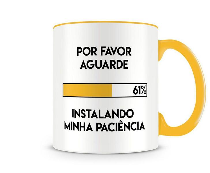 Imagem de Caneca Instalando Minha Paciência Amarela