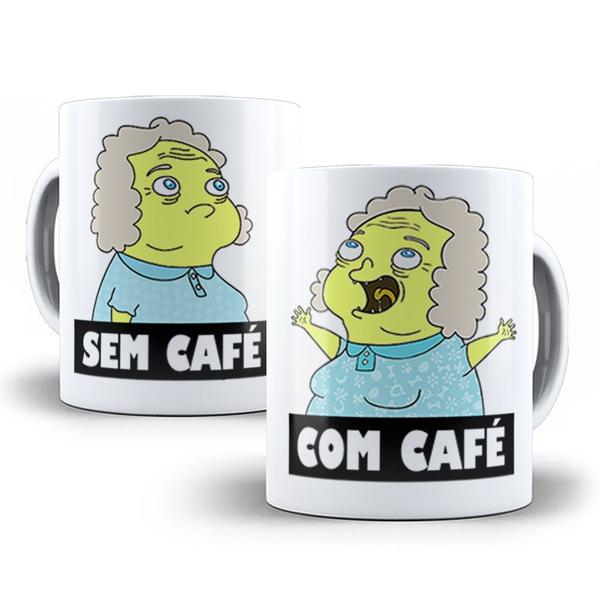 Imagem de Caneca Irmão do Jorel Vovó Juju Com café e sem café