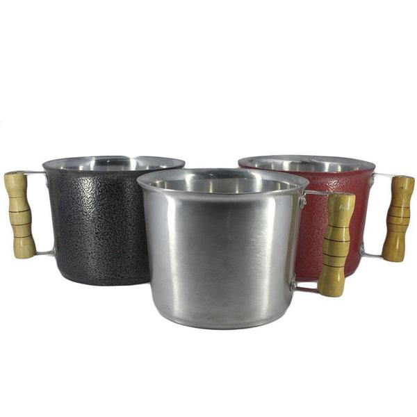Caneca Leiteira de Alumínio Fundido Batido Craqueado 2 litro - OkayShop Imagem de Caneca Leiteira de Alumínio Fundido Batido Craqueado 2 litro