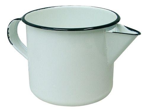 Imagem de Caneca Leiteira Esmaltada 1 Litro Com Bico Para Ferver