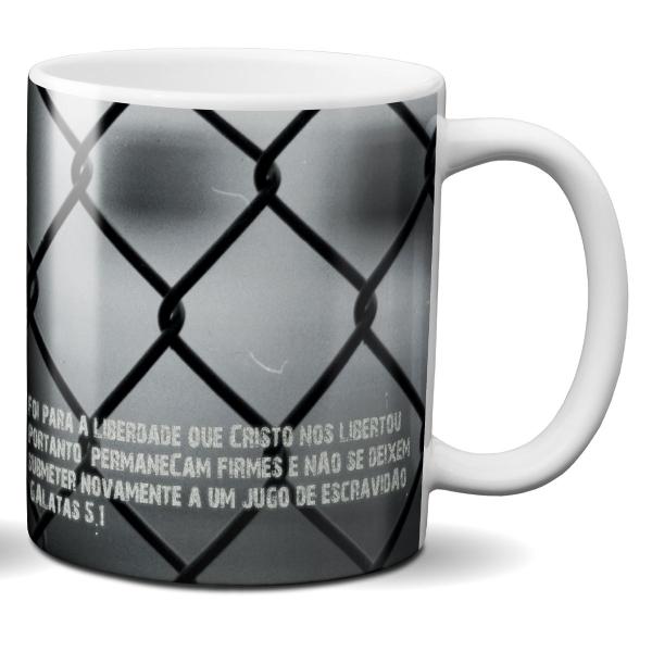 Imagem de Caneca liberdade jesus cristo religião fé presente Deus