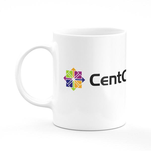 Imagem de Caneca Linux CentOS Branca