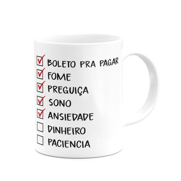 Imagem de Caneca - Lista do que tenho na vida