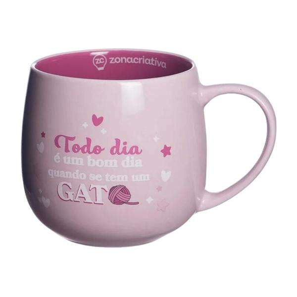 Imagem de Caneca Maggie Eu Amo Gatos Cerâmica 400ml