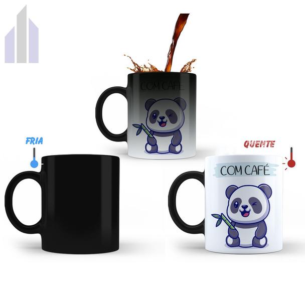 Imagem de Caneca Mágica Com Café Sem Café Divertida Animais Xícara