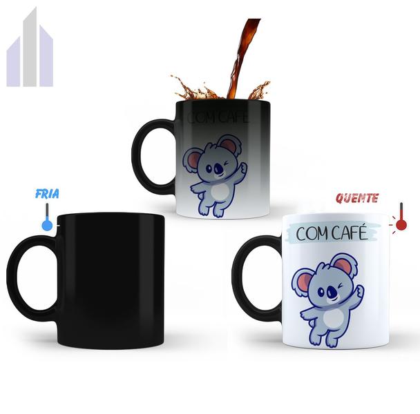 Imagem de Caneca Mágica Com Café Sem Café Divertida Animais Xícara