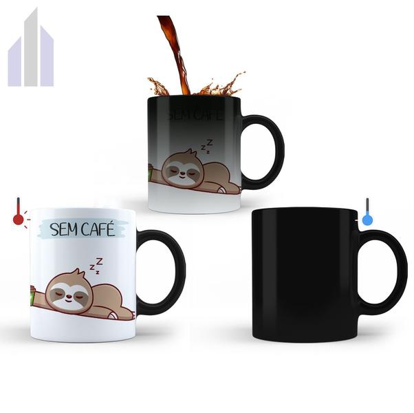 Imagem de Caneca Mágica Com Café Sem Café Divertida Animais Xícara