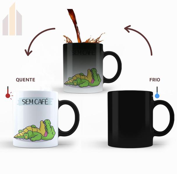 Imagem de Caneca Mágica Com Café Sem Café Divertida Animais Xícara