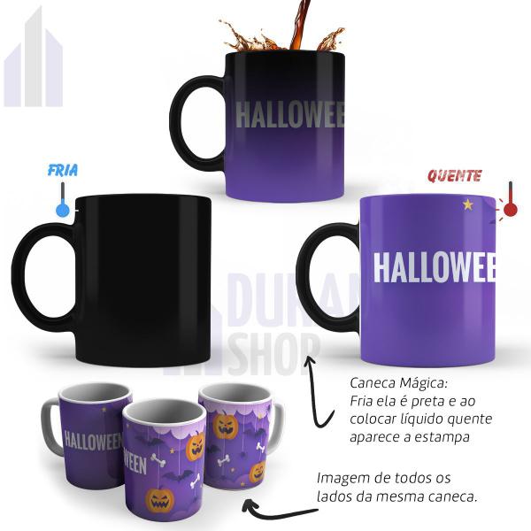 Imagem de Caneca Mágica Halloween Festa Dia das Bruxas Presente 325ml