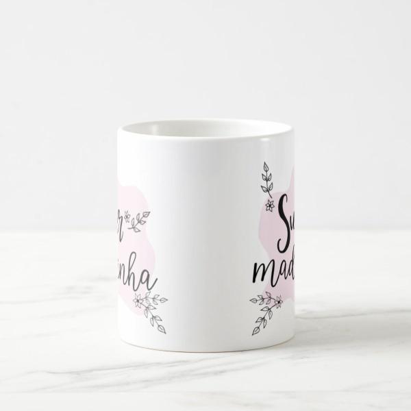 Imagem de Caneca Mágica Presente Divertido para Super Madrinha Dinda