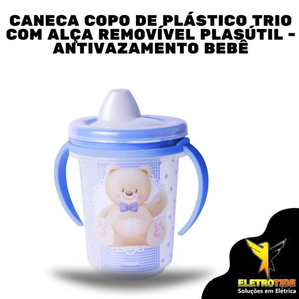 Imagem de Caneca mamadeira para crianças ursinho - PLASUTIL