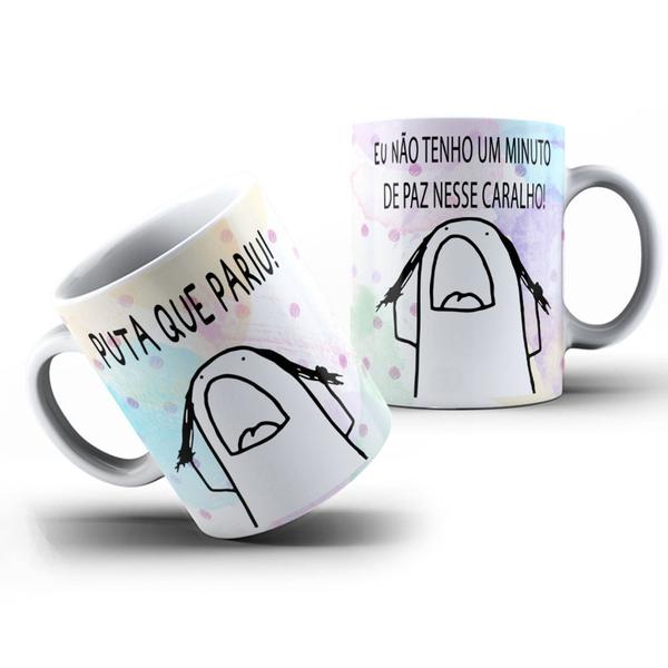 Imagem de Caneca Meme Bento Cake Flork Diversas Frases Divertidas e Engraçadas Porcelana MEGA OFERTA!