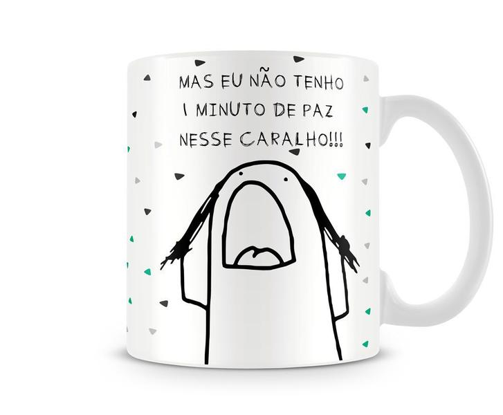 Imagem de Caneca meme flork socorro não tenho um minuto de paz