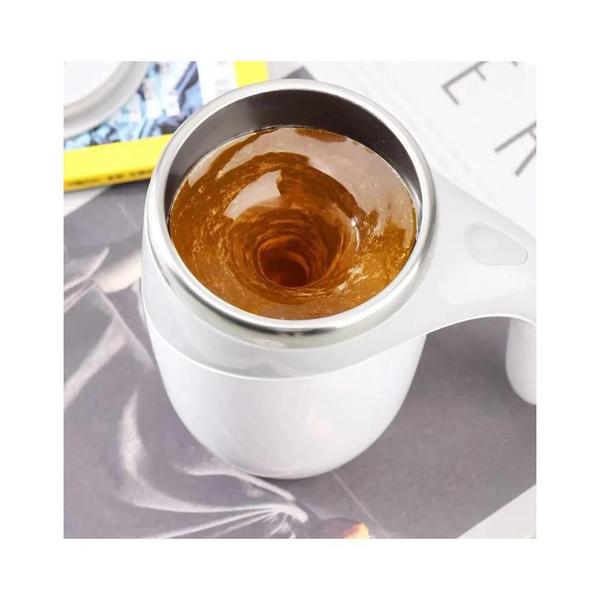 Imagem de Caneca Mixer Copo Térmico Café Chá Shake Misturador Automático 390ml