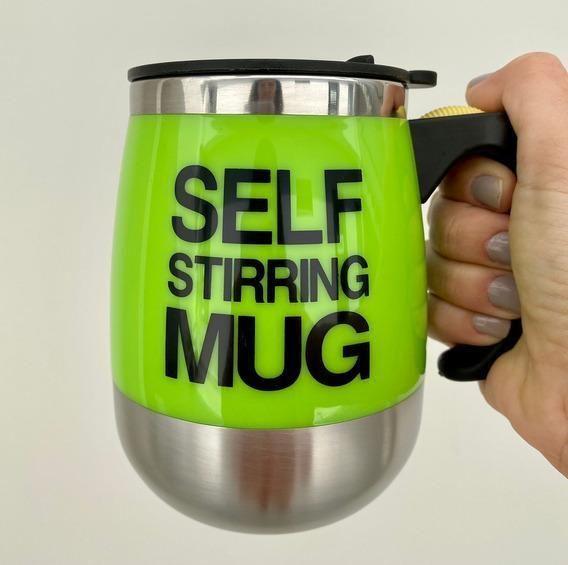 Imagem de Caneca Mixer Elétrica Self Stirring Mug Café Leite Verde